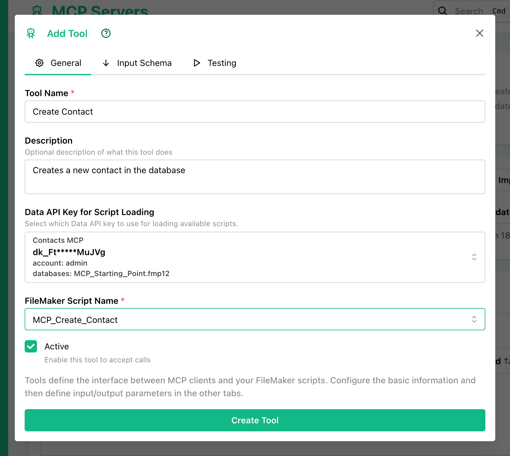 New Tool Form