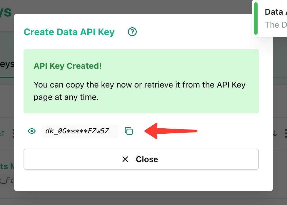 New API Key Form