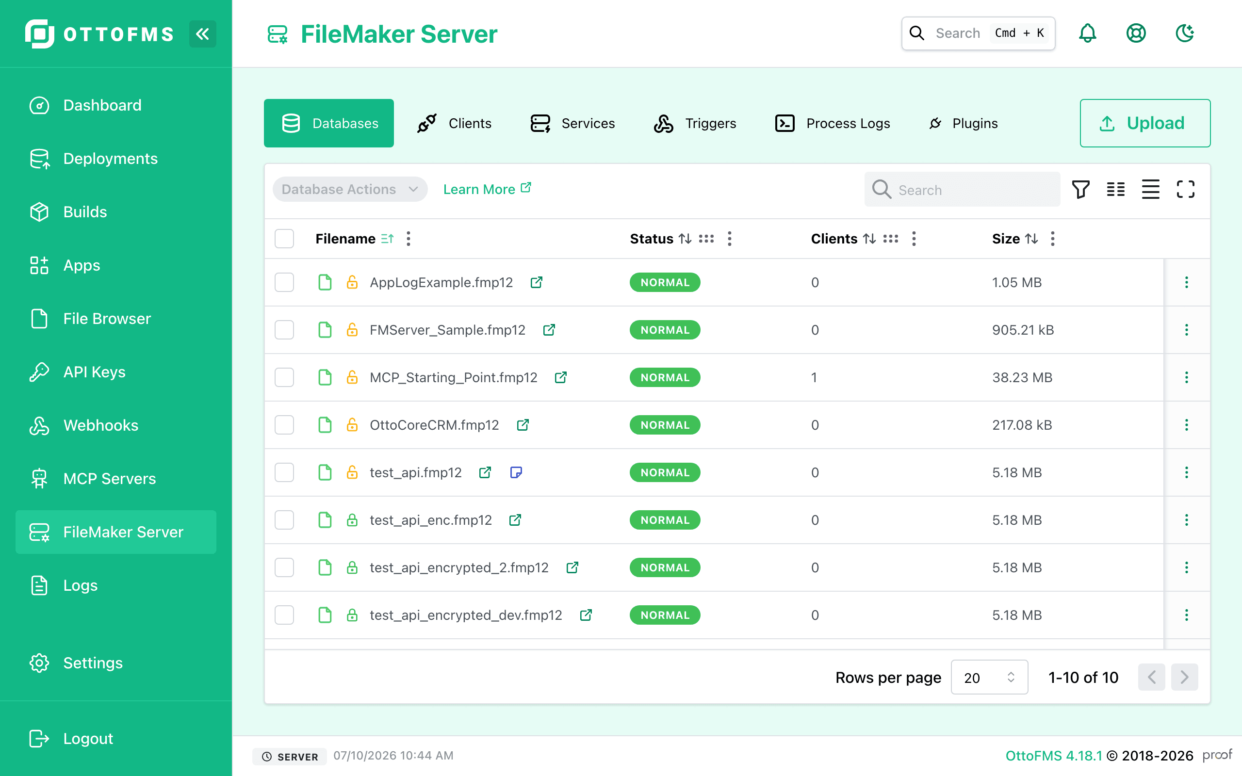 FileMaker Databases