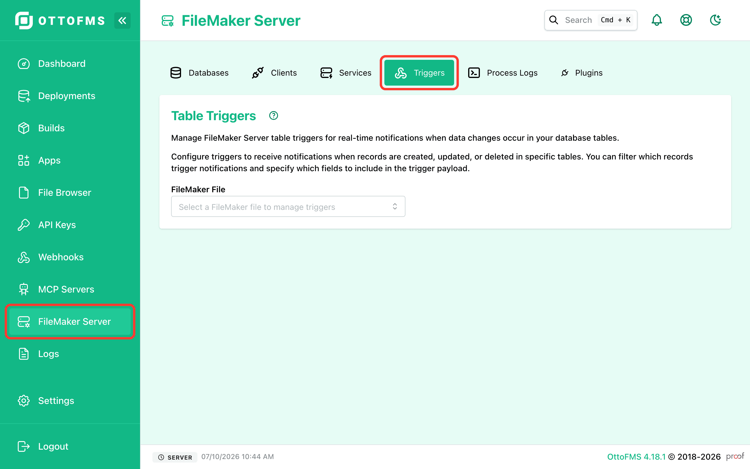 FileMaker Triggers