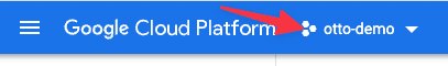 Google Console Select Project