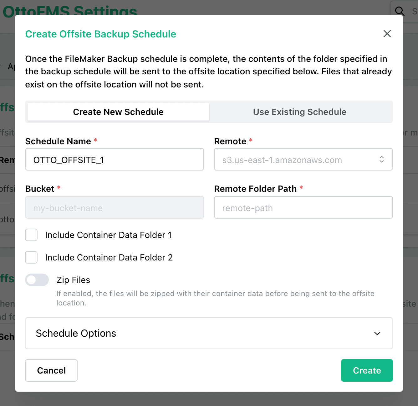 Offsite Schedule