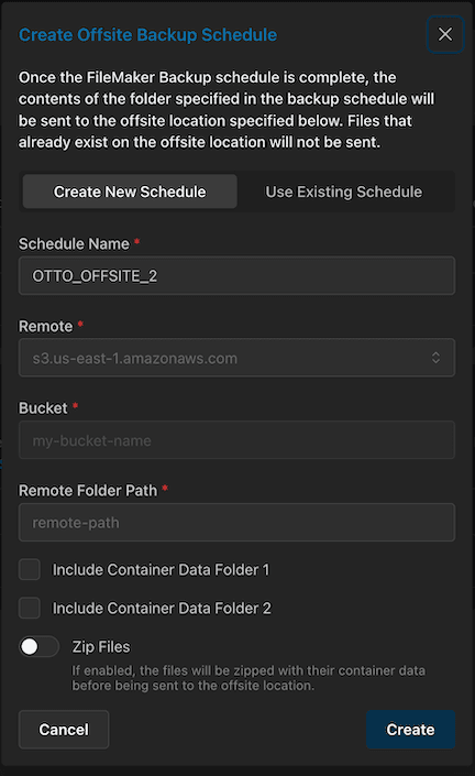 Offsite Schedule